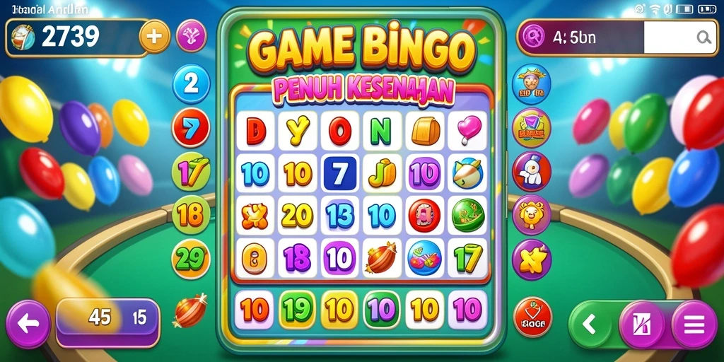 Screenshot gameplay Bingo yang menarik dan interaktif.