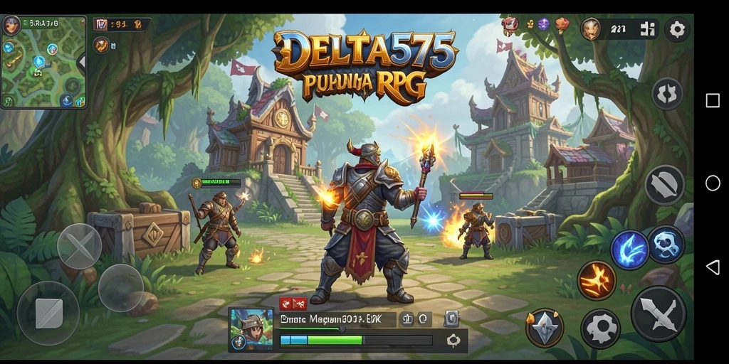 Gameplay DELTA575 yang penuh aksi dan petualangan seru.