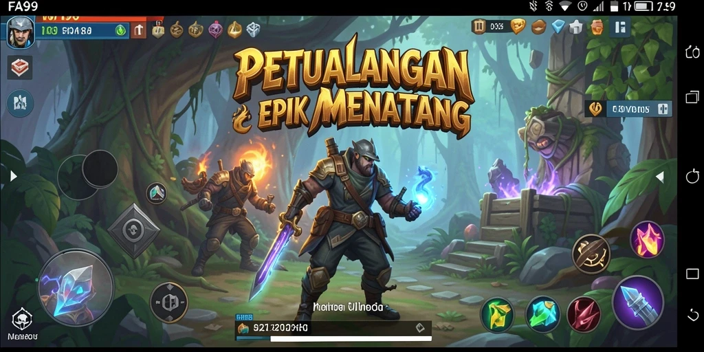 Tangkapan layar menunjukkan aksi seru dalam FA99, penuh petualangan dan tantangan.