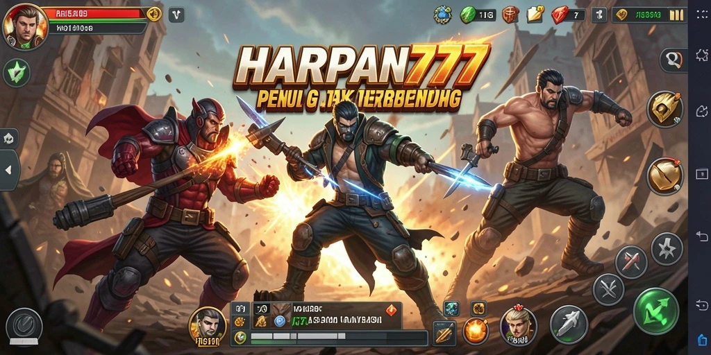 Tampilan gameplay seru dan menegangkan dari HARAPAN777.