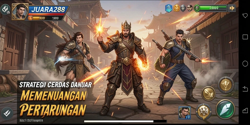 Tampilan gameplay JUARA288 yang mendebarkan dan strategis.
