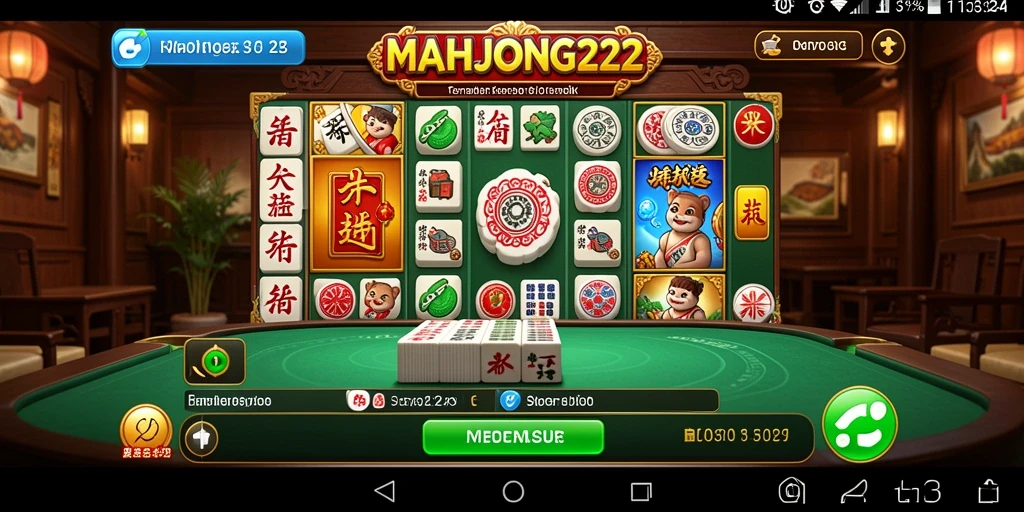 Tampilan gameplay menarik dari MAHJONG222 yang memukau.