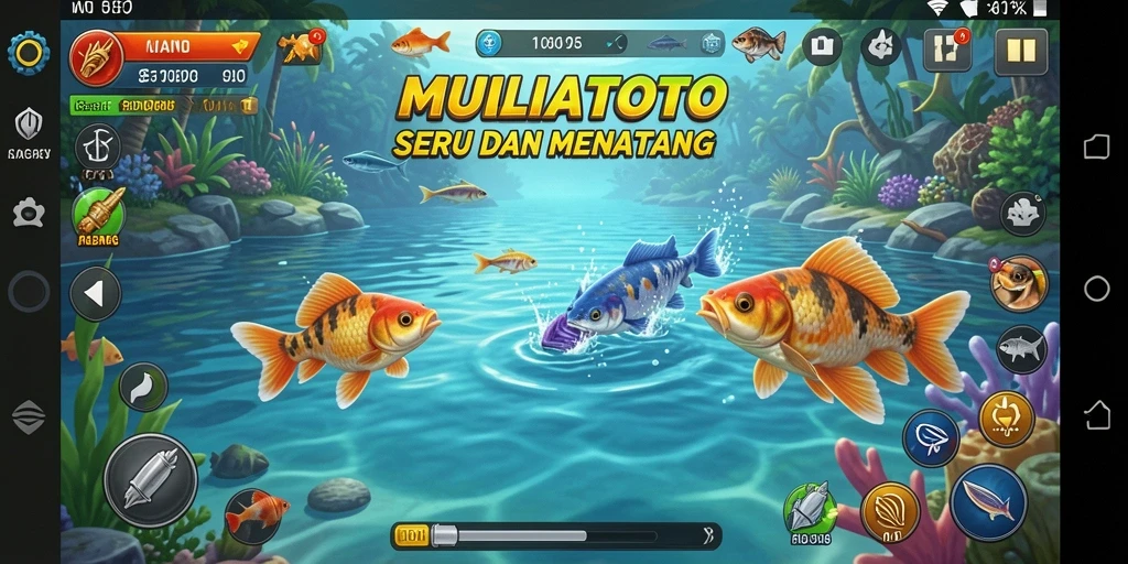 Tangkapan ikan unik di game MULIATOTO yang menampilkan gameplay realistis.