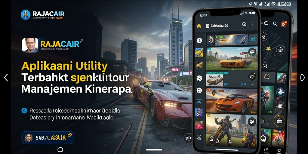 Tampilan antarmuka utama RAJACAIR dengan fitur Utility yang menarik.