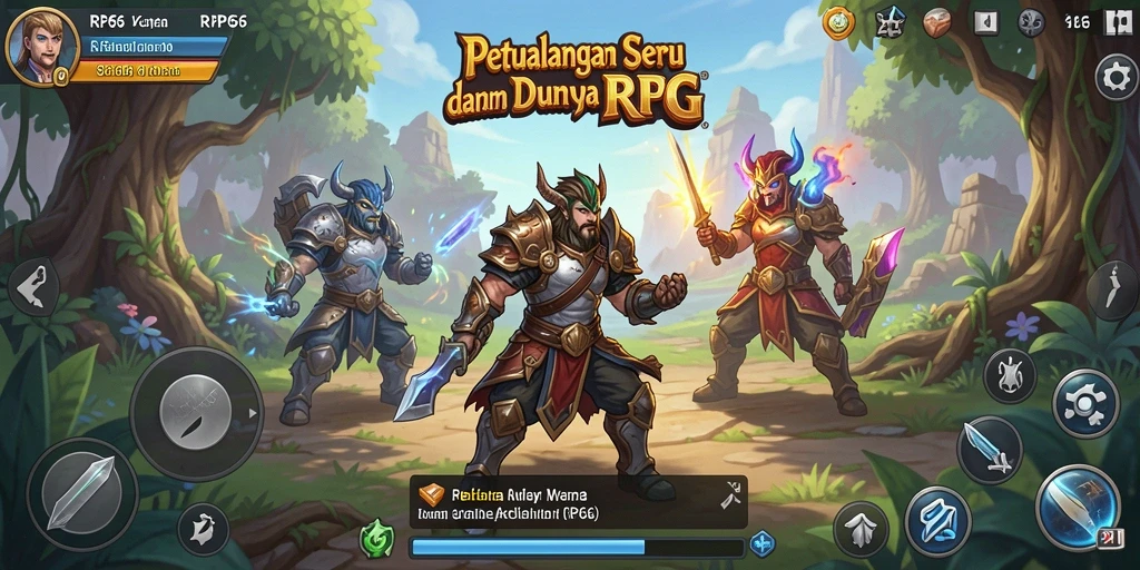 Screenshot RP66 menampilkan pertarungan epik dalam dunia RPG.