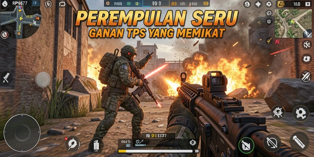 Menampilkan aksi pertempuran seru di RP6677 dalam mode TPS.